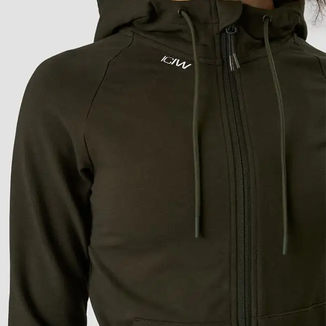ICANIWILL Activity Zip Hoodie, Dark Army Green 11 ICANIWILL Activity Zip Hoodie, Dark Army Green - Billede 9