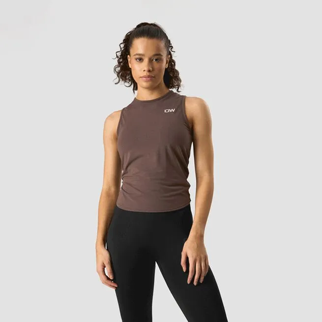 ICANIWILL Empowering Open Back Tank, Chestnut Brown 3 ICANIWILL Empowering Open Back Tank, Chestnut Brown