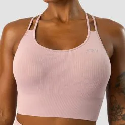 ICANIWILL Ribbed Define Seamless Sports Bra, Light Mauve -Udstyr og tilbehør butik 13075 194R ICANIWILL Ribbed Define Seamless Sports Bra Light Mauve 04 1222