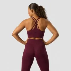 ICANIWILL Ribbed Define Seamless Sports Bra, Dark Burgundy -Udstyr og tilbehør butik 13075 285R ICANIWILL Ribbed Define Seamless Sports Bra Dark Burgundy 02 1222