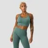 ICANIWILL Ribbed Define Seamless Sports Bra, Sea Green