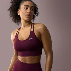 ICANIWILL Ribbed Define Seamless Tights, Dark Burgundy -Udstyr og tilbehør butik 13076 285R ICANIWILL Ribbed Define Seamless Tights Dark Burgundy 06 1222