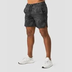 ICANIWILL Training Club Gym Shorts, Black Camo