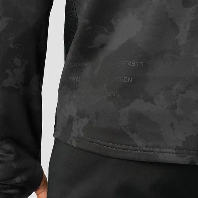 ICANIWILL Training Club 1/4 Zip Long Sleeve, Black Camo 9 ICANIWILL Training Club 1/4 Zip Long Sleeve, Black Camo - Billede 7