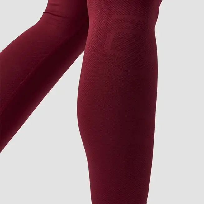ICANIWILL Define Seamless Tights, Burgundy 6 ICANIWILL Define Seamless Tights, Burgundy - Billede 4