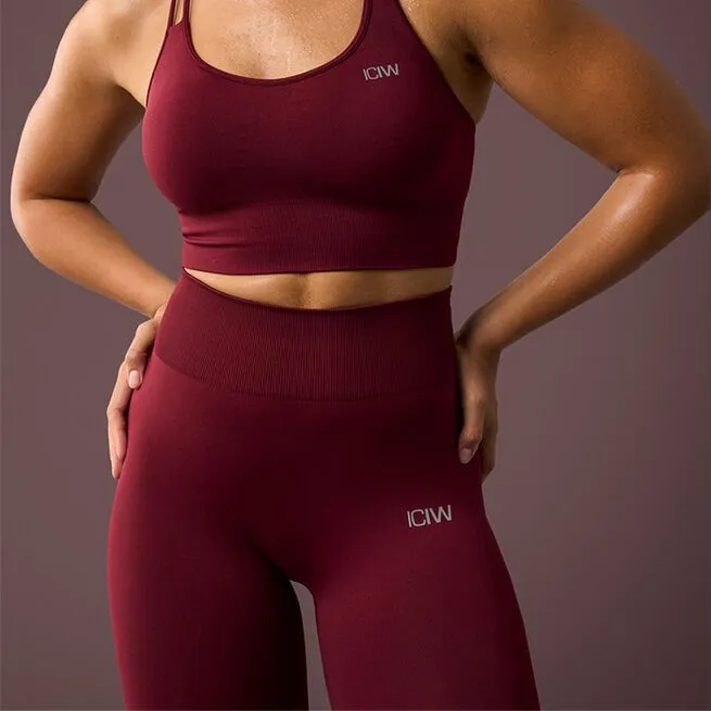 ICANIWILL Define Seamless Tights, Burgundy 8 ICANIWILL Define Seamless Tights, Burgundy - Billede 6