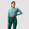 ICANIWILL Define Cropped 1/4 Zip Adjustable, Mineral Green 2 ICANIWILL Define Cropped 1/4 Zip Adjustable, Mineral Green -Udstyr og tilbehør butik 13109 278R ICANIWILL Define Cropped 1 4 Zip Adjustable Mineral Green 01 0922