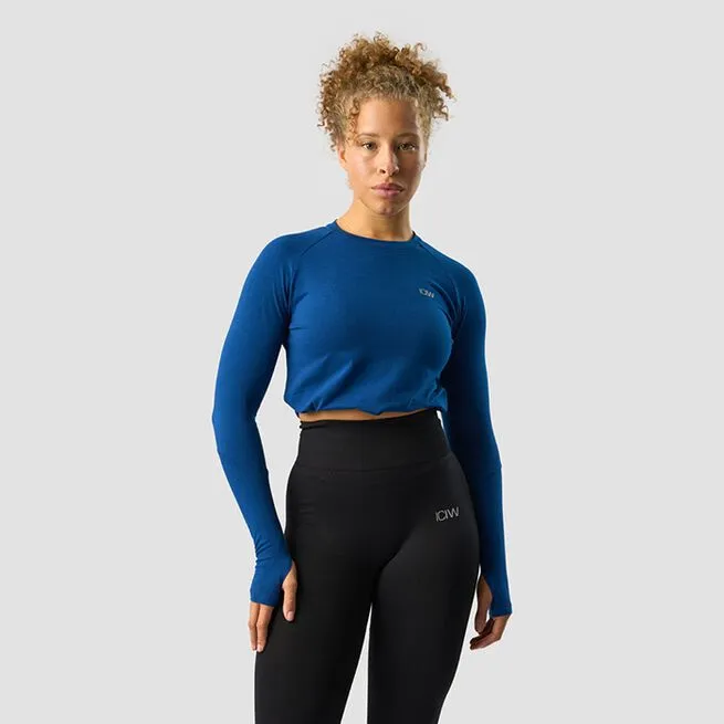 ICANIWILL Define Cropped Adjustable Long Sleeve, Dark Navy 3 ICANIWILL Define Cropped Adjustable Long Sleeve, Dark Navy