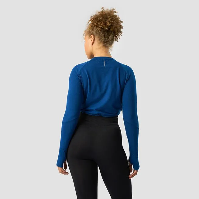 ICANIWILL Define Cropped Adjustable Long Sleeve, Dark Navy 4 ICANIWILL Define Cropped Adjustable Long Sleeve, Dark Navy - Billede 2