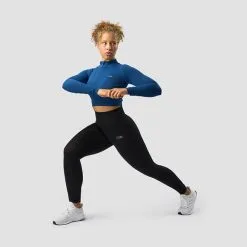 ICANIWILL Define Cropped 1/4 Zip, Dark Navy -Udstyr og tilbehør butik 13111 033R ICANIWILL Define Cropped 1 4 Zip Dark Navy 06 0922