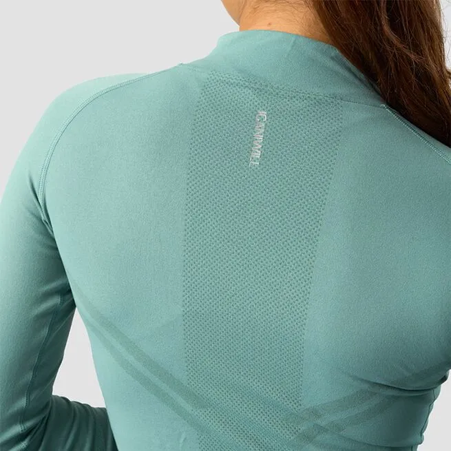 ICANIWILL Define Cropped 1/4 Zip, Mineral Green 6 ICANIWILL Define Cropped 1/4 Zip, Mineral Green - Billede 4
