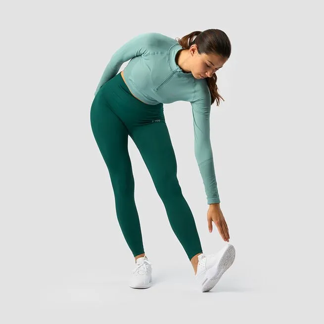 ICANIWILL Define Cropped 1/4 Zip, Mineral Green 9 ICANIWILL Define Cropped 1/4 Zip, Mineral Green - Billede 7