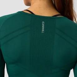 ICANIWILL Everyday Seamless LS, Dark Green Melange -Udstyr og tilbehør butik 13112 103R ICANIWILL Everyday Seamless LS Dark Green Melange 04 0922
