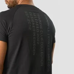 ICANIWILL Training Club Tee Raglan, Black -Udstyr og tilbehør butik 13120 001R ICANIWILL Training Club Tee Raglan Black 04 1122