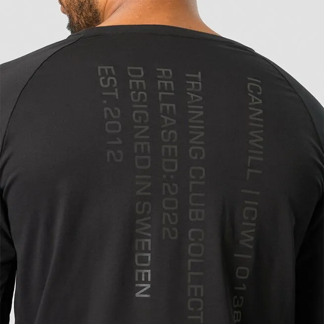 ICANIWILL Training Club Raglan Long Sleeve, Black 6 ICANIWILL Training Club Raglan Long Sleeve, Black - Billede 4