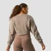 ICANIWILL Nimble Cropped Crewneck, Greige