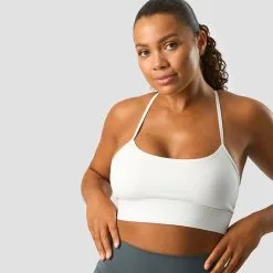 ICANIWILL Nimble Strappy Sports Bra, White -Udstyr og tilbehør butik 13135 002R ICANIWILL Nimble Strappy Sports Bra White 03 1222