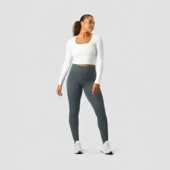 ICANIWILL Nimble V-shape Tights, Elm Green -Udstyr og tilbehør butik 13137 141R ICANIWILL Nimble V shape Tights Elm Green 04 1222