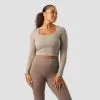 ICANIWILL Nimble Soft Cropped Long Sleeve, Greige -Udstyr og tilbehør butik 13138 200R ICANIWILL Nimble Soft Cropped Long Sleeve Greige 01 1222