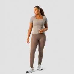 ICANIWILL Nimble Soft T-shirt, Greige -Udstyr og tilbehør butik 13140 200R ICANIWILL Nimble Soft T shirt Greige 04 dec22