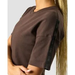 ICANIWILL Stance Cropped T-shirt, Black -Udstyr og tilbehør butik 13181 284R ICANIWILL Stance Cropped T shirt Dark Brown 04 feb23 2