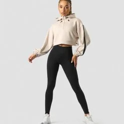 ICANIWILL Stance Cropped Hoodie, Beige -Udstyr og tilbehør butik 13185 164R ICANIWILL Stance Cropped Hoodie Beige 0123 2 1