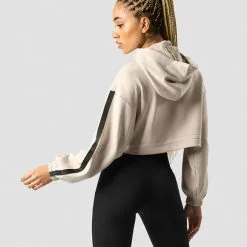 ICANIWILL Stance Cropped Hoodie, Dark Brown -Udstyr og tilbehør butik 13185 164R ICANIWILL Stance Cropped Hoodie Beige 0123 7