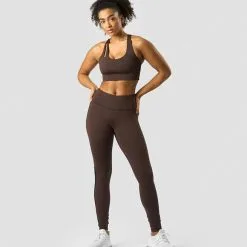 ICANIWILL Stance Sports Bra, Black -Udstyr og tilbehør butik 13186 284R ICANIWILL Stanc Sports Bra DarkBrown 0123 1