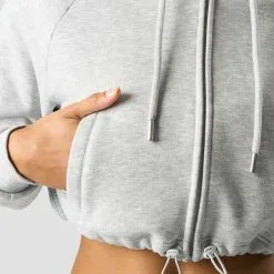 ICANIWILL Everyday Cropped Hoodie Wmn, Light Grey Melange -Udstyr og tilbehør butik 13191 069R ICANIWILL Everyday Cropped Hoodie Wmn Light Grey Melange 03 1122