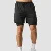 ICANIWILL Stride 2-in-1 Shorts, Black -Udstyr og tilbehør butik 13195 001R ICANIWILL Stride Shorts 2 in 1 Black 1