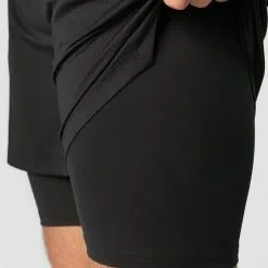 ICANIWILL Stride 2-in-1 Shorts, Black -Udstyr og tilbehør butik 13195 001R ICANIWILL Stride Shorts 2 in 1 Black 4