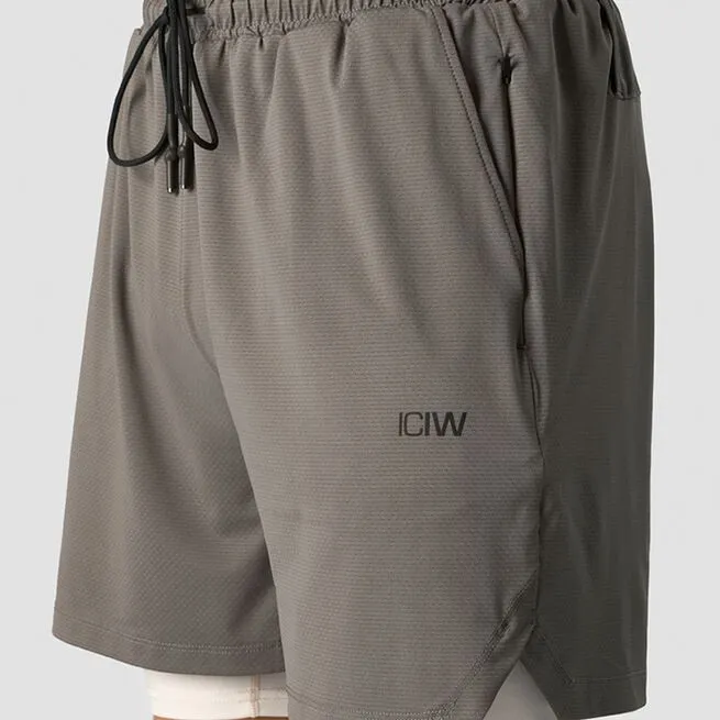 ICANIWILL Stride 2-in-1 Shorts, Grey 5 ICANIWILL Stride 2-in-1 Shorts, Grey - Billede 3