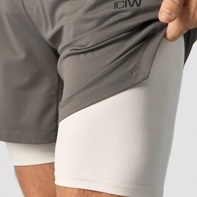 ICANIWILL Stride 2-in-1 Shorts, Grey 7 ICANIWILL Stride 2-in-1 Shorts, Grey - Billede 5