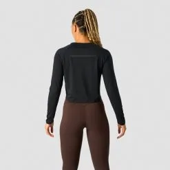 ICANIWILL Stride Cropped Long Sleeve, Light Mauve -Udstyr og tilbehør butik 13209 001R ICIW Stride Cropped Long Sleeve Black 03 feb23