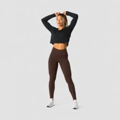 ICANIWILL Stride Cropped Long Sleeve, Light Mauve -Udstyr og tilbehør butik 13209 001R ICIW Stride Cropped Long Sleeve Black 07 feb23