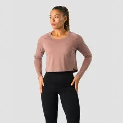 ICANIWILL Stride Cropped Long Sleeve, Light Mauve -Udstyr og tilbehør butik 13209 194R ICIW Stride Cropped Long Sleeve Light Mauve 01 feb23 1