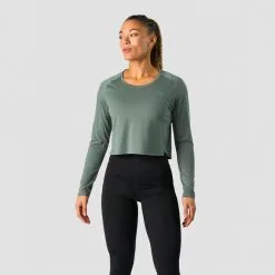 ICANIWILL Stride Cropped Long Sleeve, Light Mauve -Udstyr og tilbehør butik 13209 286R ICIW Stride Cropped Long Sleeve Sea Green 01 feb23