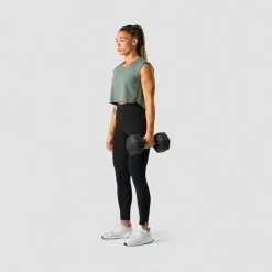 ICANIWILL Stride Cropped Tank, Sea Green -Udstyr og tilbehør butik 13210 286R ICIW Stride Cropped Tank Sea Green 06 jan23