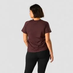 ICANIWILL Stride T-shirt, Black -Udstyr og tilbehør butik 13211 006R ICIW Stride T shirt Burgundy 02 feb23 3