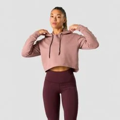 ICANIWILL Stride Cropped Hoodie, Light Mauve