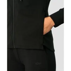 ICANIWILL Stride Zipper Hoodie, Dark Brown -Udstyr og tilbehør butik 13213 001R ICIW Stride Zipper Hoodie Black 04 feb23