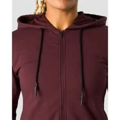 ICANIWILL Stride Zipper Hoodie, Black -Udstyr og tilbehør butik 13213 006R ICIW Stride Zipper Hoodie Burgundy 03 feb23 1