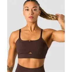 ICANIWILL Stride Strappy Sportsbra, Dark Brown -Udstyr og tilbehør butik 13215 284R ICIW Stride Strappy Sportsbra Dark Brown 03 feb23 3