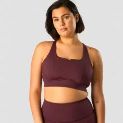 ICANIWILL Stride Sports Bra, Black -Udstyr og tilbehør butik 13216 006R ICIW Stride Sports Bra Burgundy 03 feb23 2