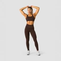 ICANIWILL Stride Sports Bra, Burgundy -Udstyr og tilbehør butik 13216 284R ICIW Stride Sports Bra Dark Brown 09 feb23