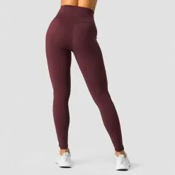 ICANIWILL Stride Tights, Burgundy -Udstyr og tilbehør butik 13217 006R ICIW Stride Tights Burgundy 02 feb23 2