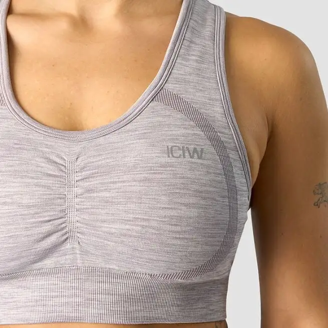 ICANIWILL Rush Seamless Sports Bra, Lavender Melange 6 ICANIWILL Rush Seamless Sports Bra, Lavender Melange - Billede 4