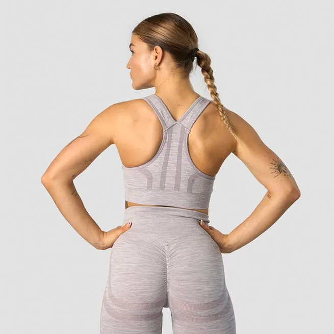 ICANIWILL Rush Seamless Sports Bra, Lavender Melange 5 ICANIWILL Rush Seamless Sports Bra, Lavender Melange - Billede 3