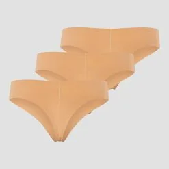 ICANIWILL Soft Thong 3-pack, Almond -Udstyr og tilbehør butik 13226 242R ICANIWILL SoftThong 3 pack Almond 0223 2