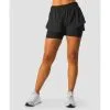 ICANIWILL Charge 2-in-1 Shorts Wmn, Black -Udstyr og tilbehør butik 13253 001R ICANIWILL Charge 2 in 1 Shorts Wmn Black 01 april23